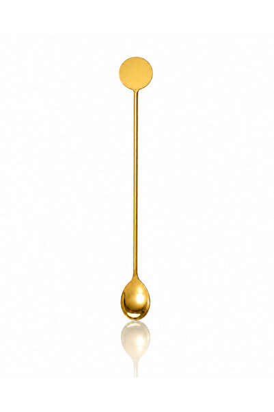 ARVALE Long Handle Gold Stirring Spoon – Round Tip Spoon for Cocktails, Coffe...