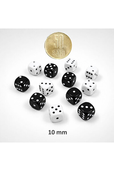 Game Master Set of 12 10 mm dice, well finished, for Backgammon and other games