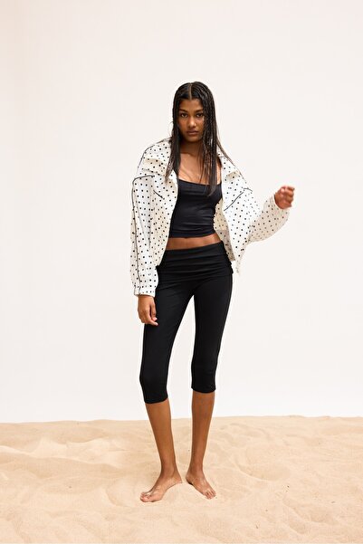 Stradivarius Puantiyeli crop rüzgarlık