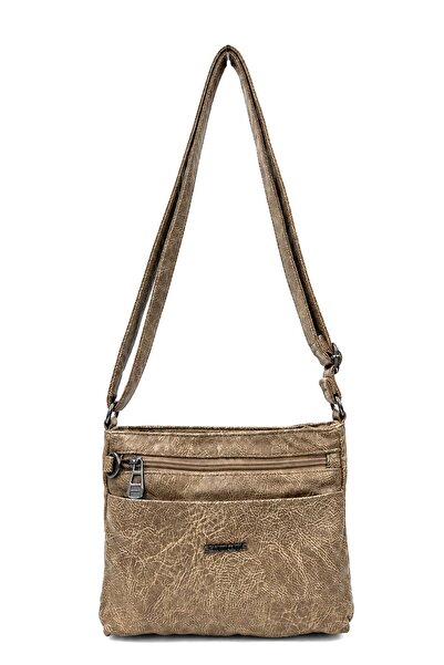 Sanmorris Viatox Vs 004 Adjustable Wide Strap Multi-Compartment Washed Leathe...