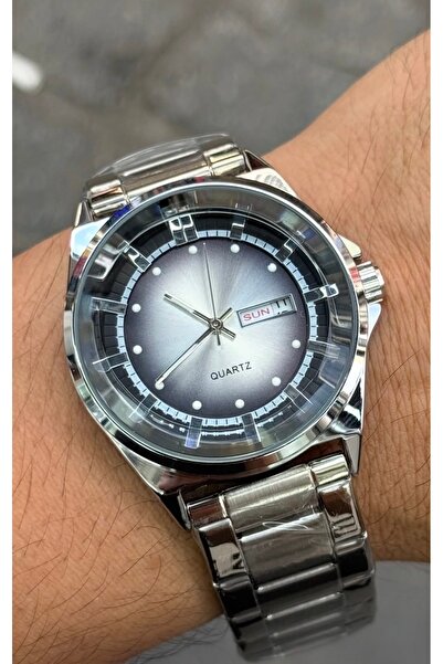 ATKGİYİM Men's Watch - Stylish Design, Steel Band, Day and Date Display, Sepa...