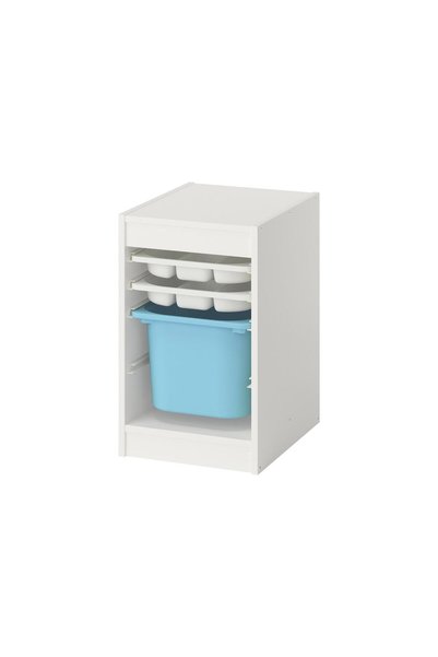 IKEA Modern Beyaz Oyuncak Saklama Ünitesi 34x44x56 cm Çocuk Odası İskandinav Depolama Modüler