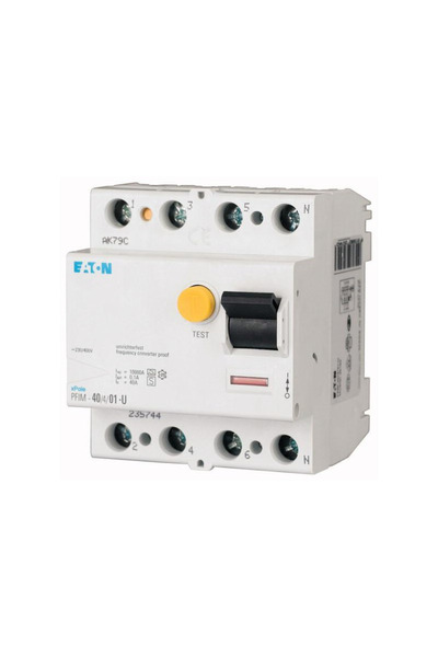Eaton Διαφορικός διακόπτης 80Α 4P 10kA 300mA, Eaton, πολύχρωμος