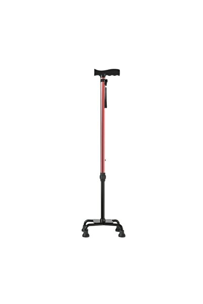 Genel Markalar Metal 4 Ayaklı Ayarlanabilir Destek Bastonu T Saplı Ergonomik ...