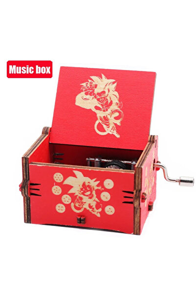 Choice7 Bandai hong longzhu ##Antique carved Wooden Hand Crank Dragon Ball Mu...