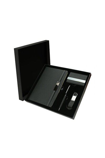 Generic Brand Premium Corporate Gift Set – Notebook, Pen, Card Holder & Keychain