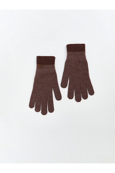 LC Waikiki Rmz Gi̇yi̇m Farkiyla Line Embroidered Men's Gloves