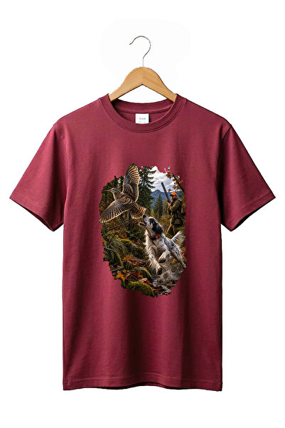 WİDİ Hunting Hunting Dog Hunting English Setter Printed 100% Cotton Regular F...