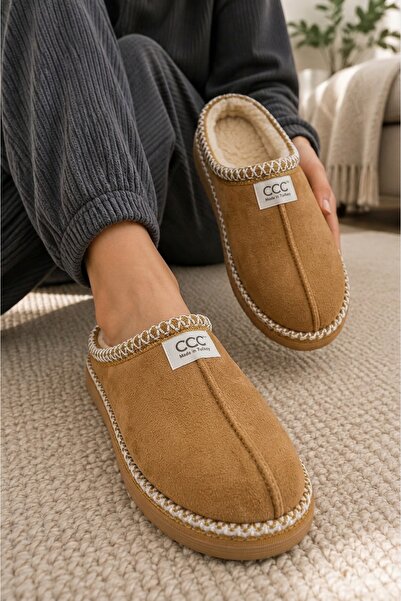 Slipcat Women'S, Suede Textured, Fur Lined, Embroidery Detailed, Warm, Soft S...