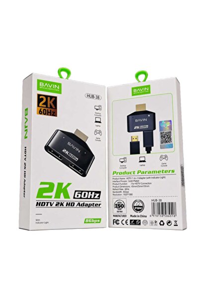 Bavin Hub38 Hdtv Adapter 2K 60Hz Refresh Rate for Connecting Computers or Gam...