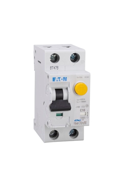 Eaton Intrerupator Diferential 10A 1p+n 10ka 10ma, Eaton, Multicolor