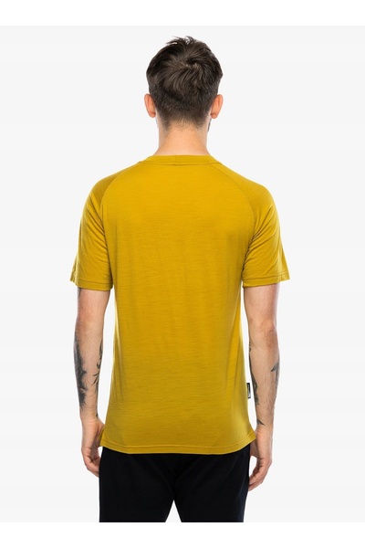 NO BRAND Tricou merino Sensor Merino Air Say Yes Tee SS - muștar L