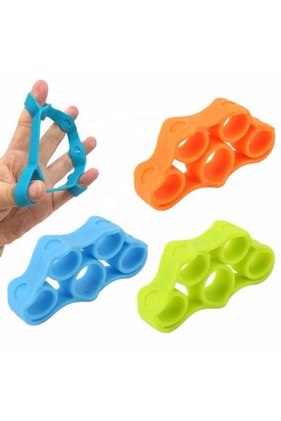 Naturachi Parmak Güçlendirici Ekstansiyon El Egzersiz Stres Lastiği 3 Parçalı...