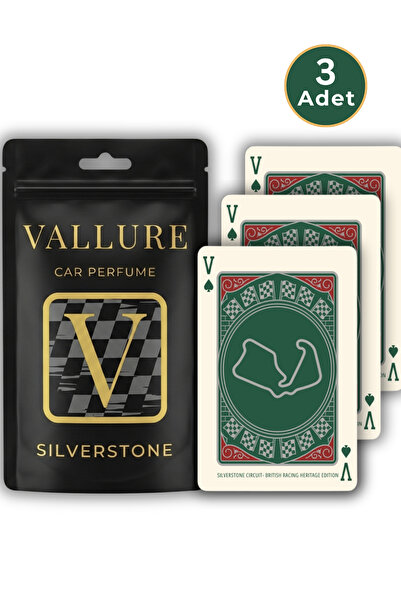 Vallure Track Series Silverstone - 3'lü Set Premium Oto Araç Kokusu