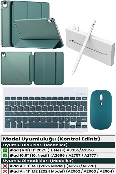 TEKNETSTORE İpad 11.nesil A16 11inç/10.nesil 10.9inç Uyumlu Kılıf Avuç içi Re...