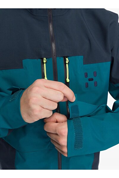 NO BRAND Jachetă cu membrană Haglofs Spitz GTX Pro II - verde teal închis/alb...