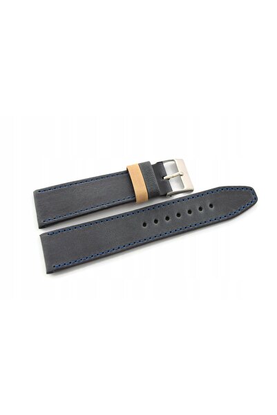 NO BRAND LAVVU Tailor LSOUL18 - 18mm - Albastru Marin - Curea de ceas din piele
