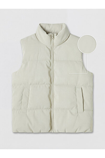 LC Waikiki Rmz Gi̇yi̇m Farkiyla Dik Roba Collar Quilted Girls' Puffer Vest