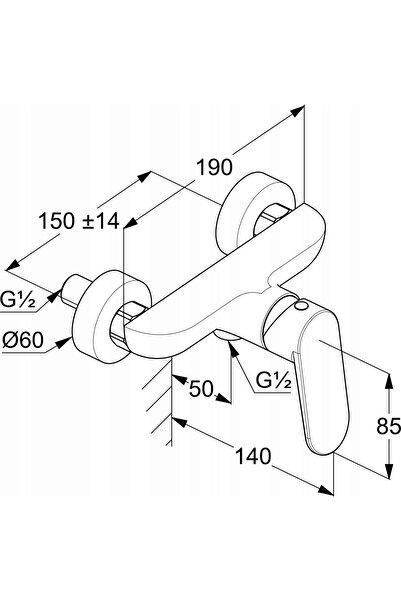 Kludi Baterie de duș X1 328310575 Crom