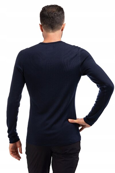 NO BRAND Tricou bărbătesc Icebreaker 260 TECH LS bleumarin închis L