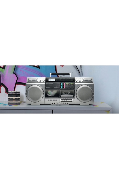 Muse BOOMBOX RADIO CASETĂ AUX IN BLUETOOTH ÎNREGISTRATOR DE CĂSETE M-380 GBS ...
