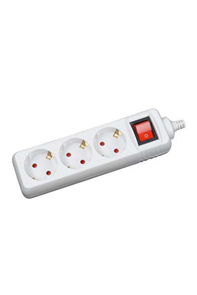 Danex Extension Cord 3 Sockets with Switch 3x1mm² 1.5m –, Inlet, Multicolor