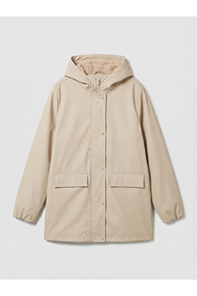 LC Waikiki Rmz Gi̇yi̇m Farkiyla Hooded Girl's Coat