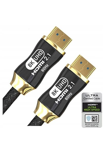 NO BRAND Cablu HDMI 2.1 4K 120Hz 8K ARC HDR FHD Aur MOCNY