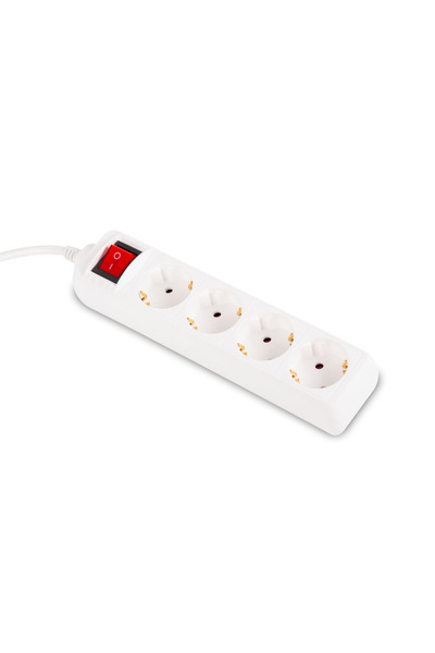 Danex Extension cable with 4 sockets, switched, 3x1mm², 3m –, input, multicolor