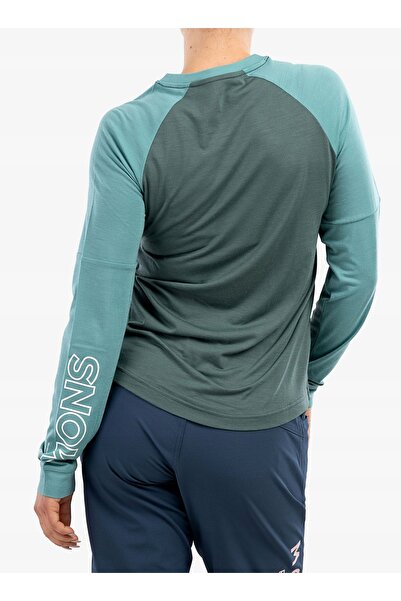 NO BRAND Bluză de damă Mons Royale Tarn Merino Shift Wind Jersey - verde salv...