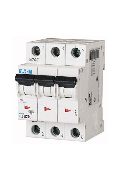 Eaton Intrerupator Automat 20A 3p C 6ka, Eaton, Multicolor