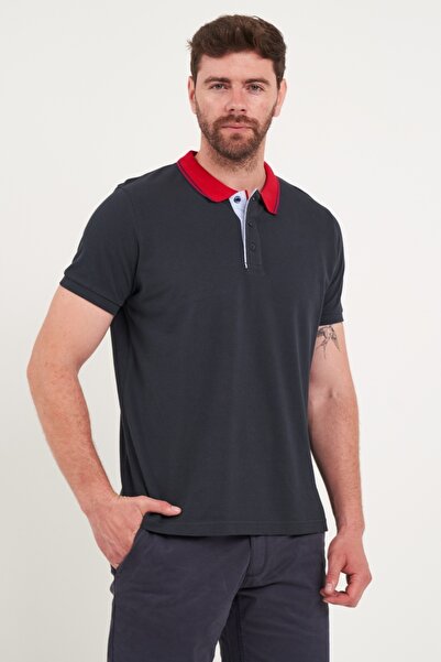 Kenvelo - Tricou barbat polo de culoare uniforma