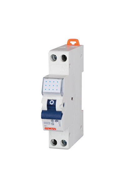 Gewiss Circuit Breaker 16A 1P+N C 4.5KA, GW90027,