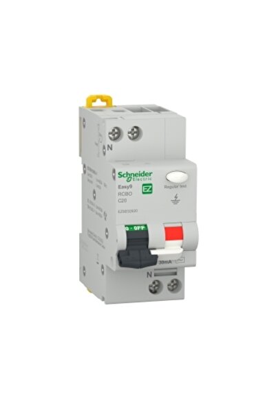 SCHNEIDER Differential Switch 20A 1p+n 30ma C 4.5ka, Schneider, Multicolor