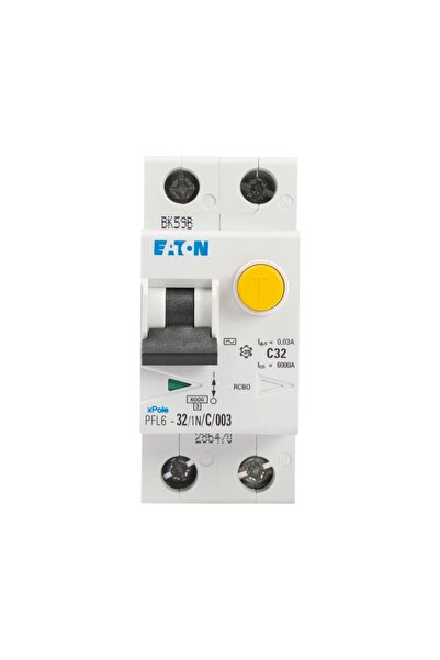 Eaton Differential switch 32a 1p+n c 6ka, eaton, multicolor