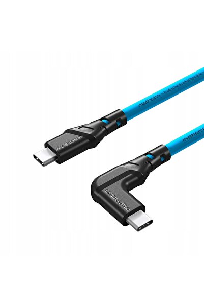 NO BRAND Cablu Mathorn MTC-211 USB-C la USB-C 2m 20Gb/s Arcticblue cotit