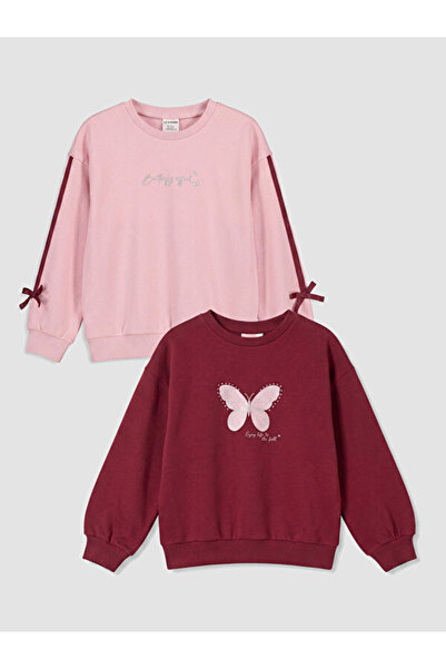 LC Waikiki I Bowknot Printed Girls' Sweatshirt 2-Pack from Freezen Store