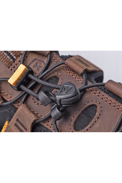 Keen Sandale bărbătești Clearwater Cnx Leather dark earth/black 44.5 EU