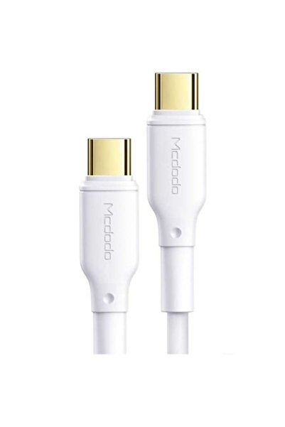 Mcdodo Dátový kábel White Series, Type-C do Type-C, biely (5A, 1,2 m, 100 W, PD)