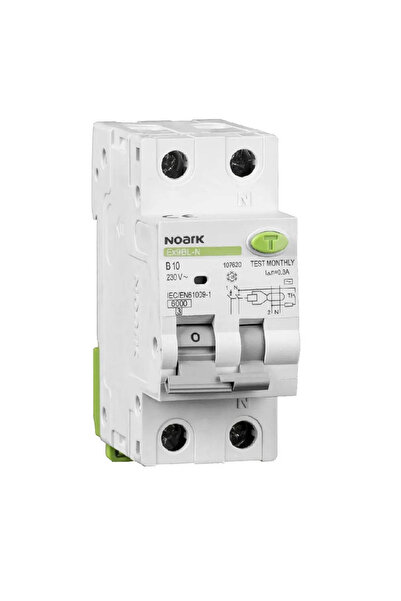 NOARK Differential rcbo 1p+n 10a 300ma 6ka curba c - | 107692, noark, multicolor
