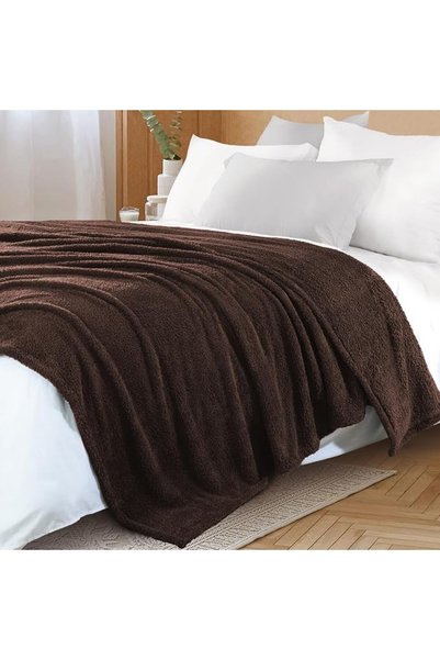 GENERAL Exclusiveo Mezcla All Season Soft Warm Fluffy Fleece Bedding Blanket, King Size, 2.2