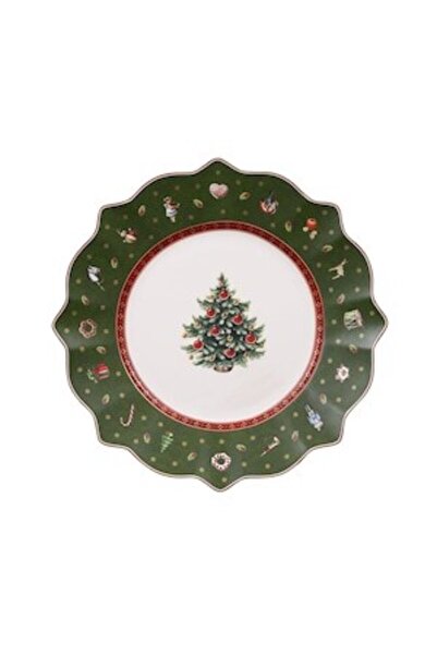 Villeroy & Boch Villeroy&Boch, Farfurie de salată cu imprimeu tematic, Alb/Ve...
