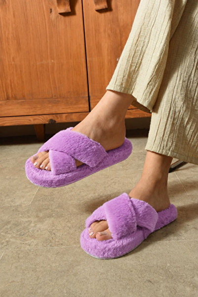 YILDIZ SHOES Γυναικείες Παντόφλες Σπιτιού με Μαλακή Σόλα από Αφράτο Βελούδο κ...