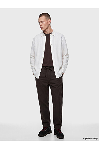 LC Waikiki Rmz Gi̇yi̇m Farkiyla Relaxed Fit Linen-Look Men's Trousers