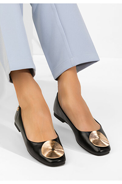 B T Shoes Μπαλαρίνια Λαίδη Κατρίνια Νέγκρι