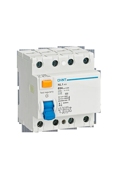 chint Intrerupator diferential RCCB 25A 4P 100mA 6kA tip AC, Chint,