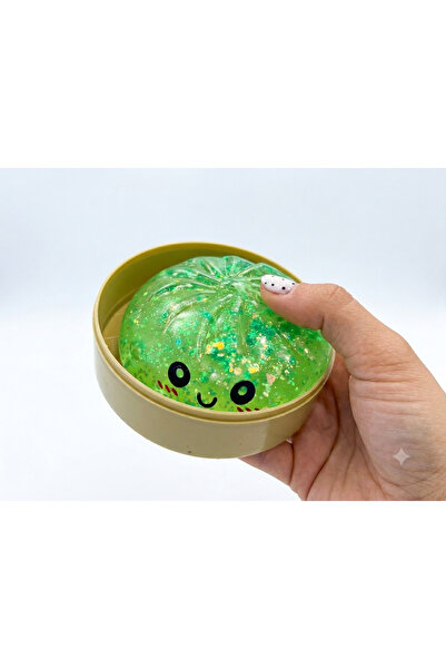 OEM Dumpling Squishy cu Sclipici – Jucărie Antistres Kawaii