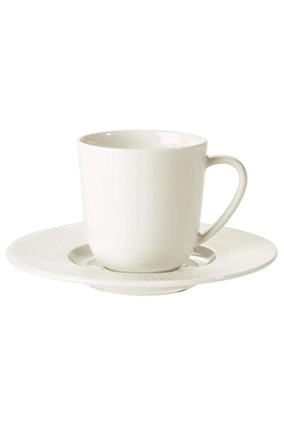 Generic Ofantligt Espresso Cup And Saucer White