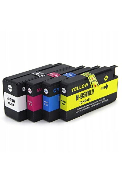 NO BRAND 4x CERNEALĂ PENTRU HP 950 XL OFFICEJET 8610 8620 251 276dw