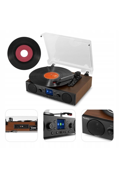NO BRAND Gramofon Tulsa Audizio BT USB AUX FM DAB+